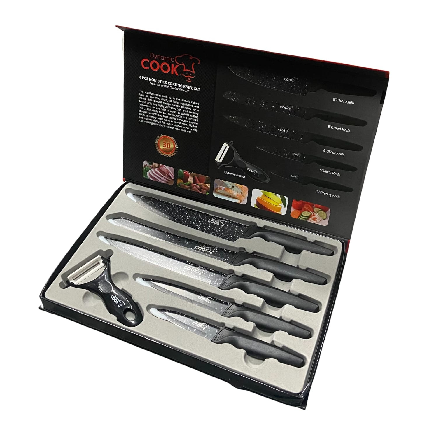 Cuchillos Acero Inoxidable  6 Piezas